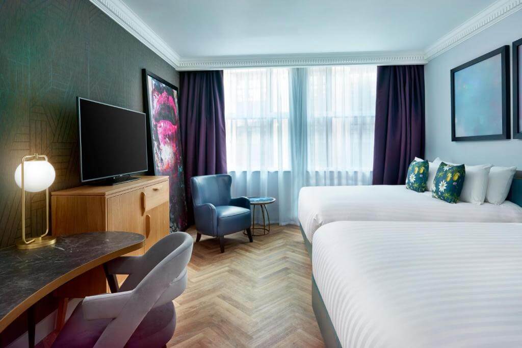 NYX Hotel London Holborn by Leonardo Hotels, um dos hotéis em Londres recomendados para a sua viagem, visão do quarto do hotel