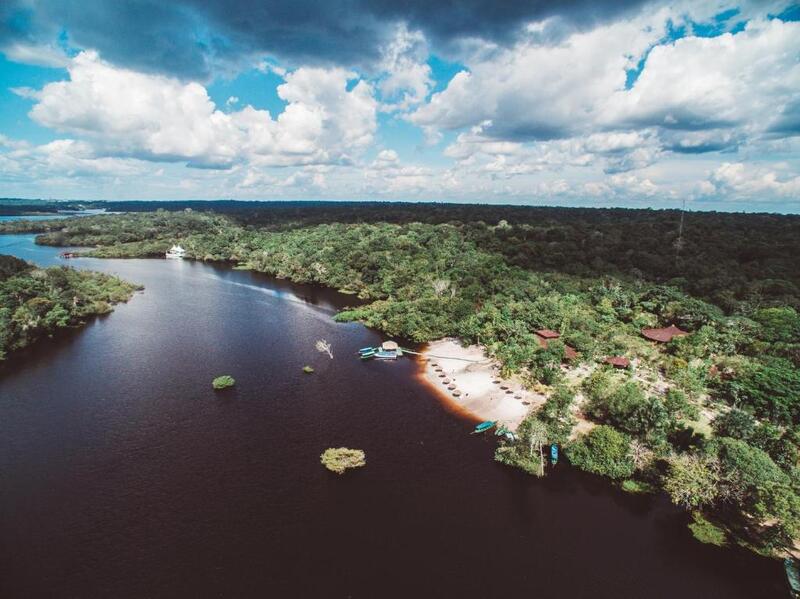Vista aérea do Amazon Jungle Palace, em Manaus no Amazonas