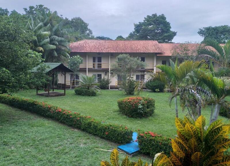 Jardim do Beloalter Hotel, em Alter do Chão no Pará