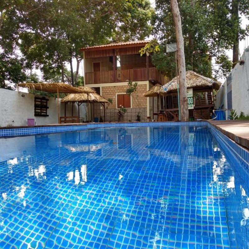 Quarto do Pousada Casa do Ivo - Eco Maraka, em Alter do Chão no Pará, com piscina
