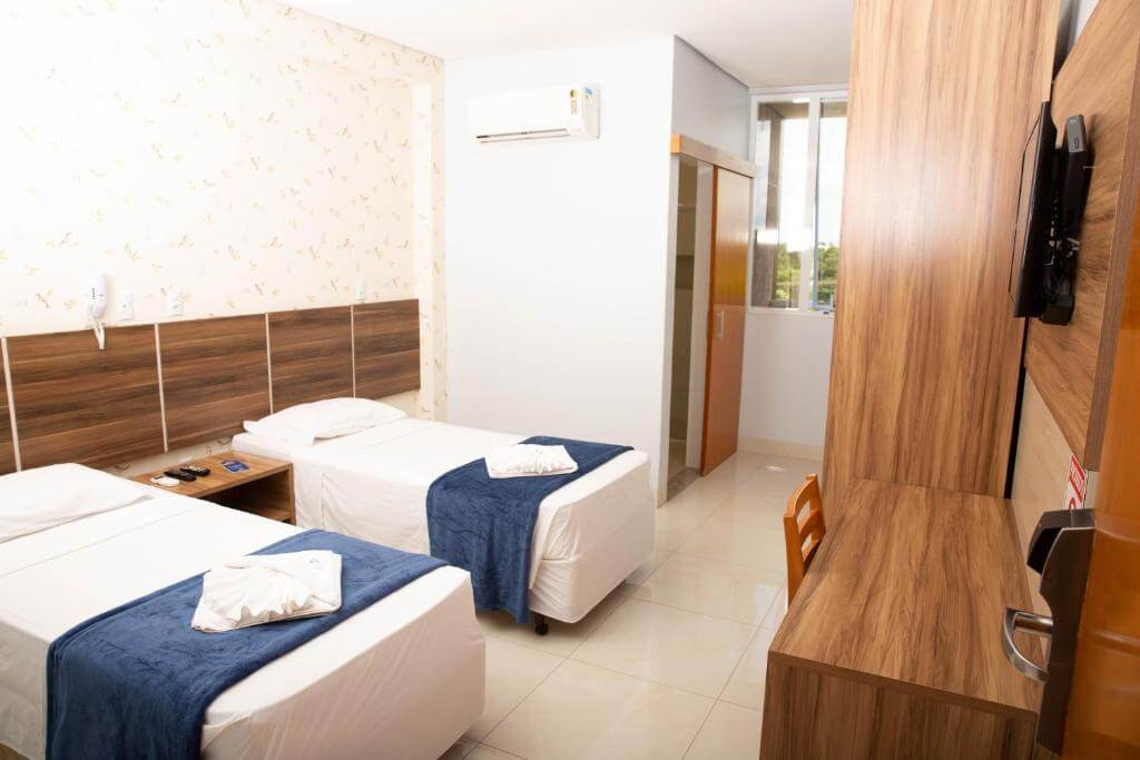 Quarto do Hotel Araguaia, em Palmas no Tocantins - TO