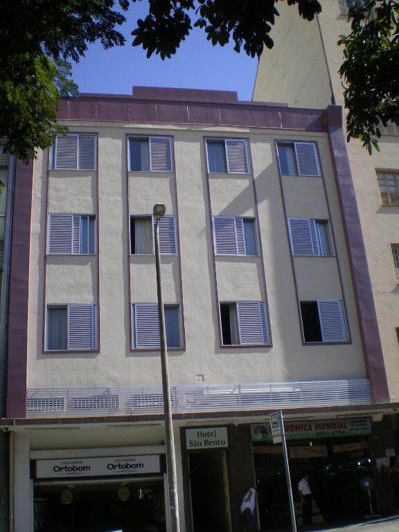 Entrada / fachada do Hotel São Bento, em Belo Horizonte em Minas Gerais - MG