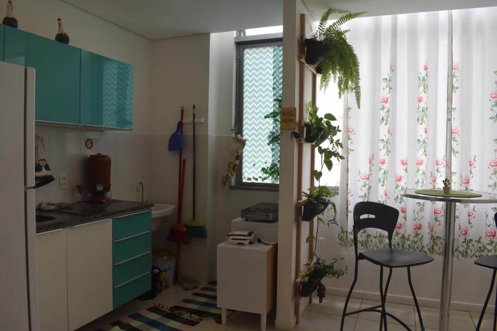 Cozinha da apartamento do Pertim de Tudo em Belo Horizonte em Minas Gerais - MG