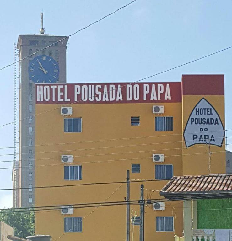 hotel pousada do papa aparecida do norte fachada