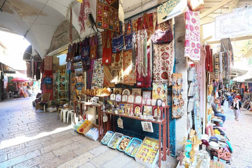 mercado arabe da cidade velha de jerusalem souk khan el-zeit arab souk