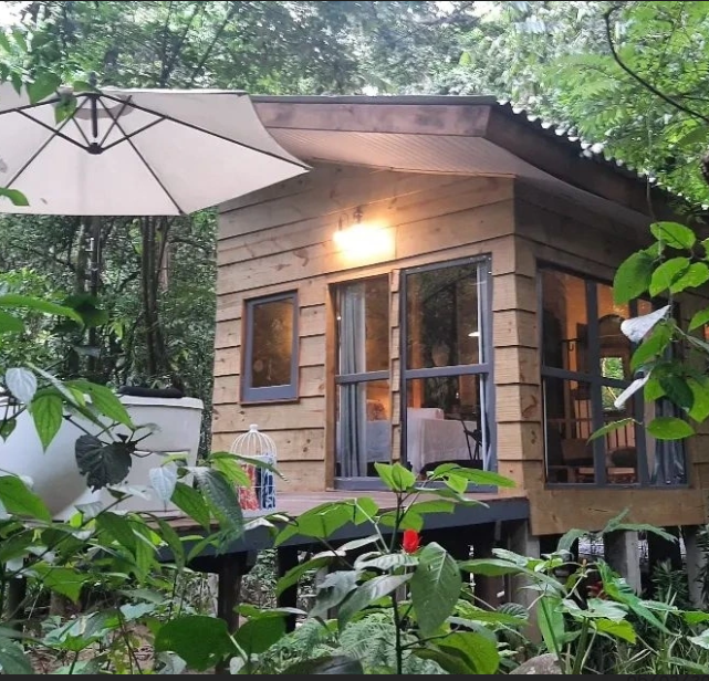 Cabanas no interior de São Paulo com hidromassagem.