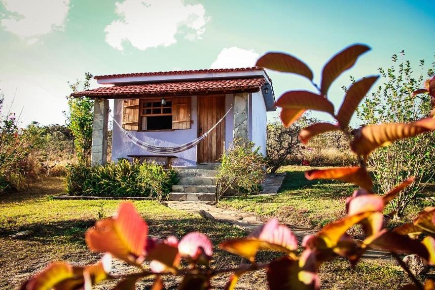 Chalé em pousada petfriendly em Carrancas