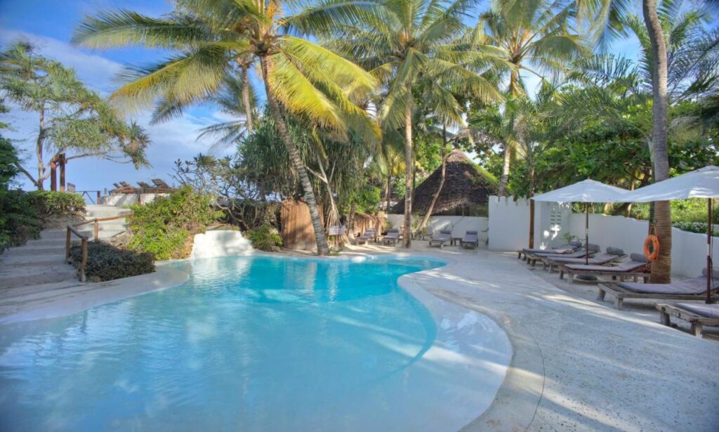 Piscina em hotéis em Zanzibar, Matemwe Lodge
