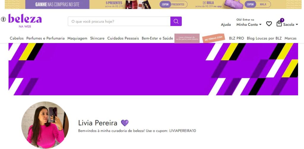 Beleza na Web é confiável - Viajando com Livia