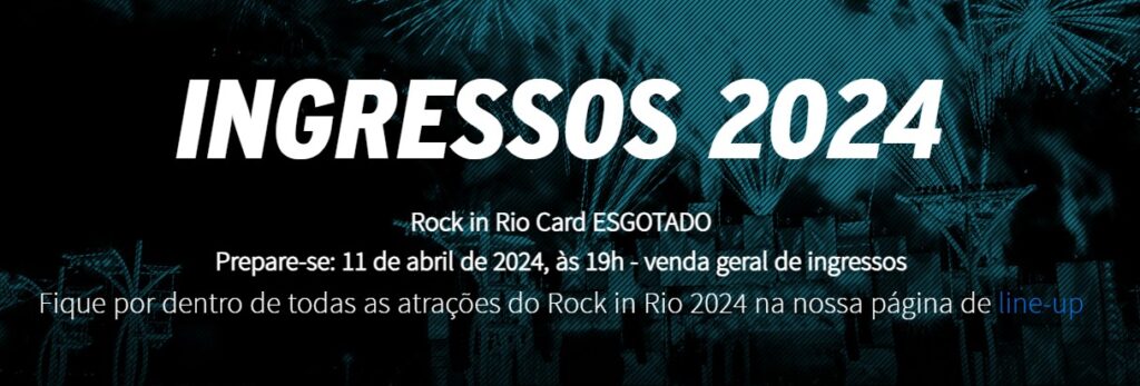 Line-up Rock in Rio - VIajando com Lívia