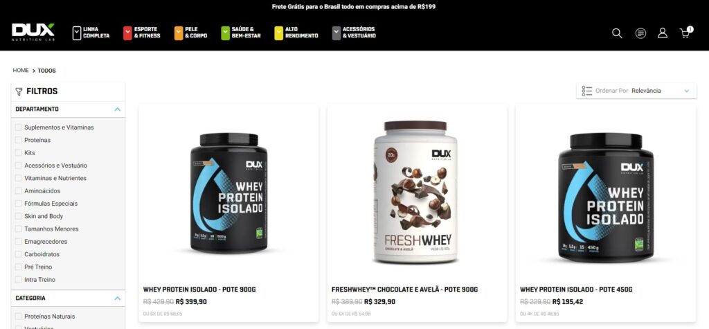 Dux Nutrition whey - Viajando com Lívia