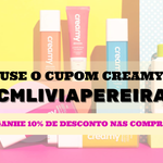 Cupom de desconto CREAMY CMLIVIAPEREIRA 10% de desconto
