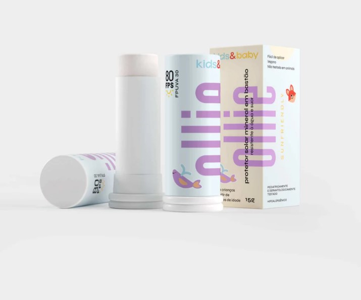 Ollie Protetor Solar Kids Mineral FPS 80 