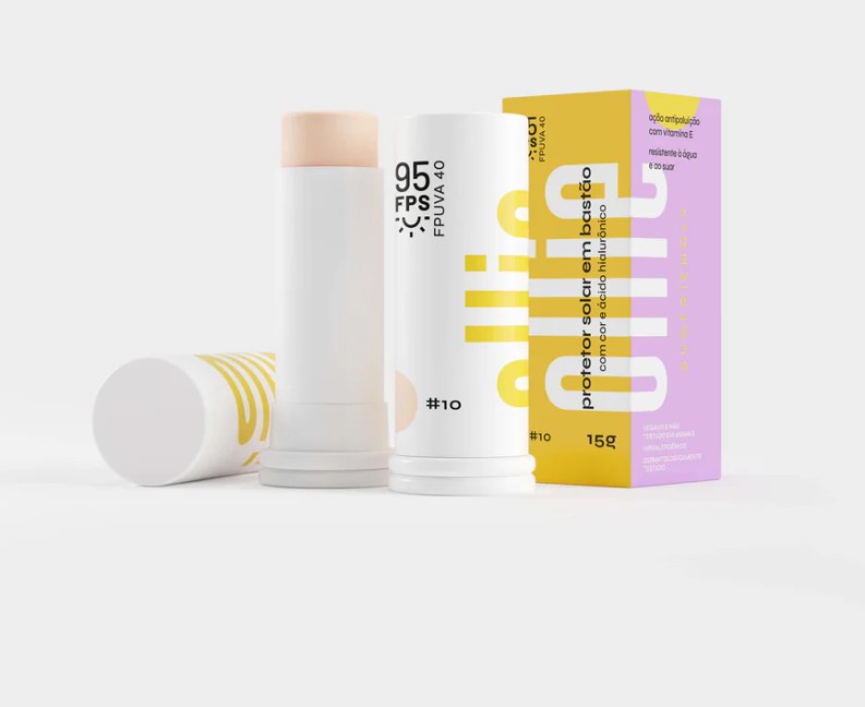 Protetor Solar em Bastão Com Cor FPS 95