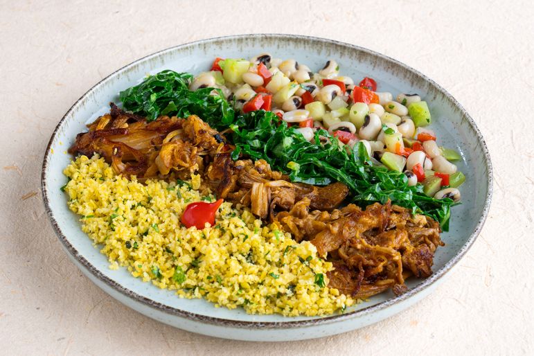 Arrumadinho de carne seca vegetariano da Beleaf