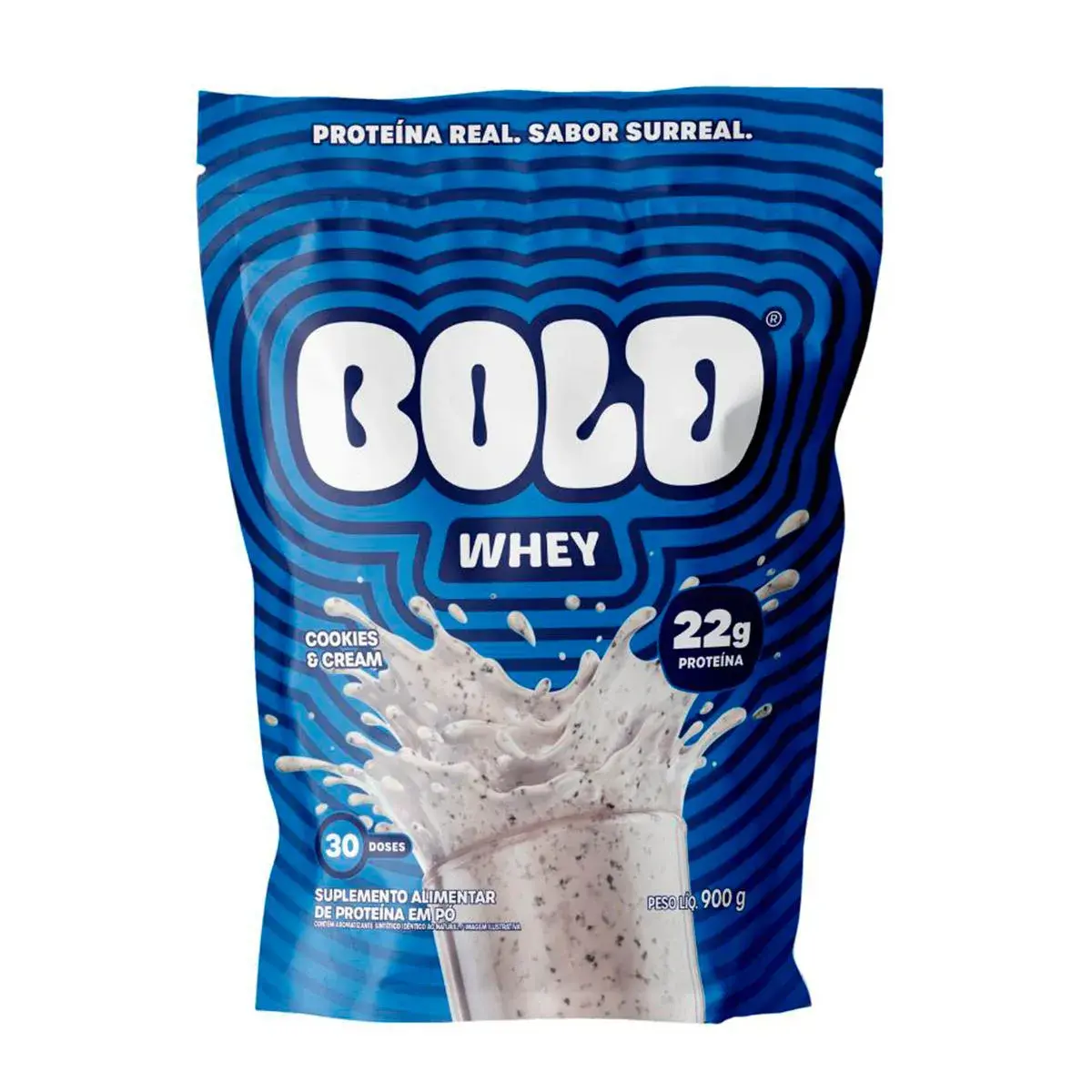 Novo sabor Bold Whey sabor Cookies & Cream de 900g