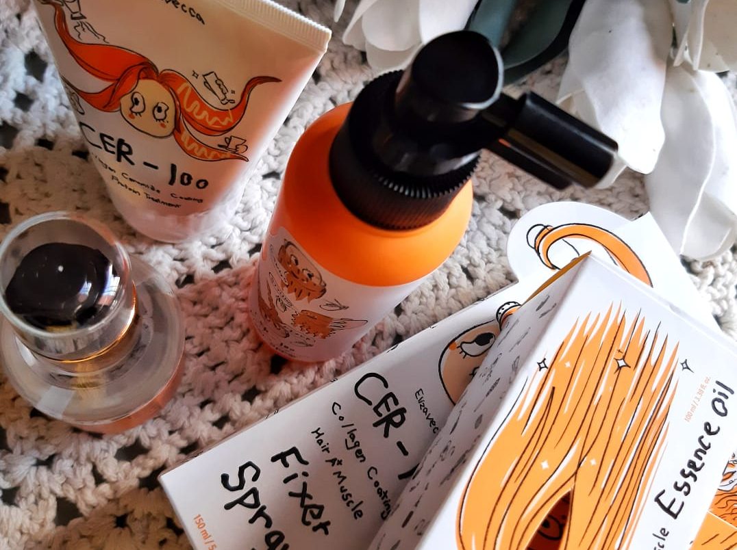 Imagem com a linha de produtos de cabelo CER-100