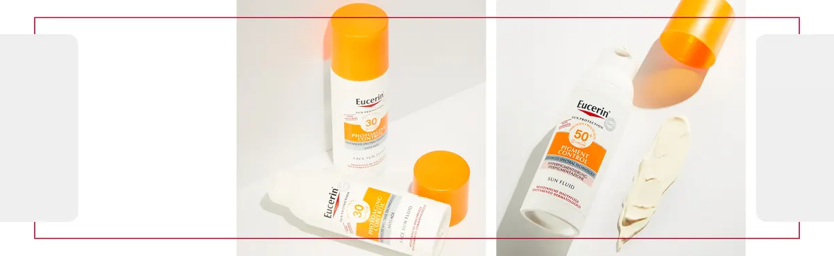 Protetor Solar Eucerin Sun, uma das marcas favoritas do mercado.