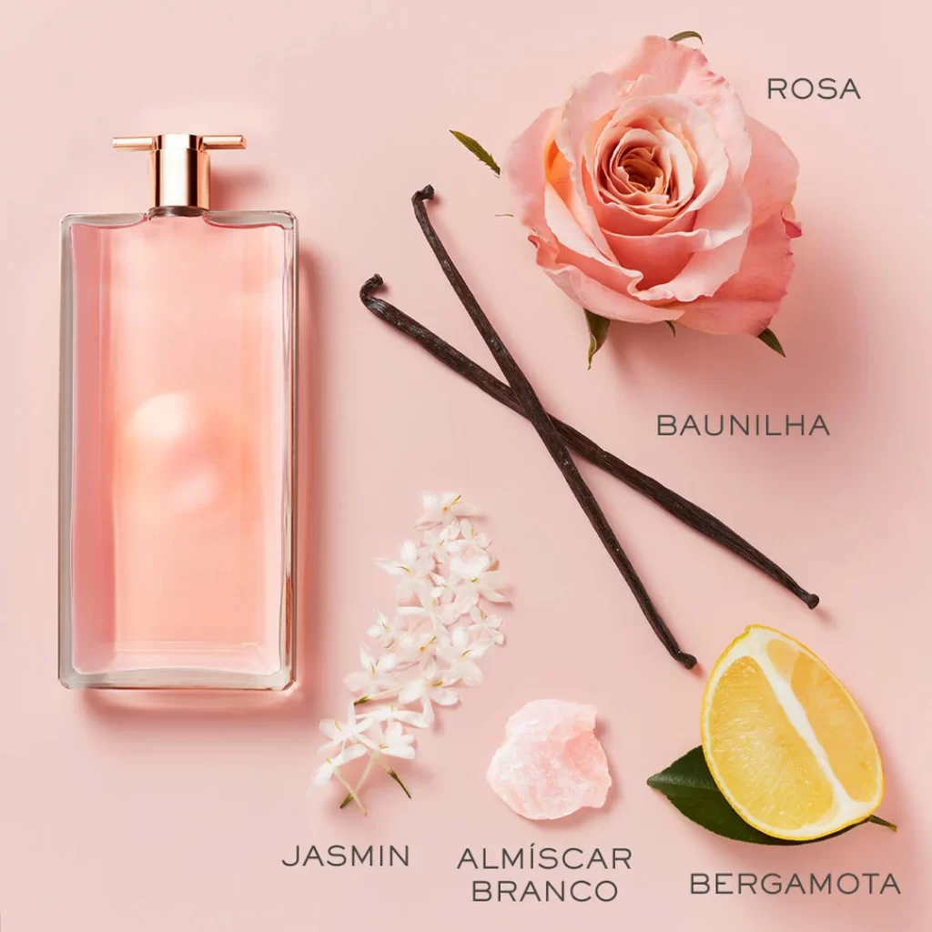 Sinta o aroma de pele fresca e macia de Idôle, intenso e confortável. Um perfume suave sonhado pelas mulheres para revelar a aura de cada uma delas.
