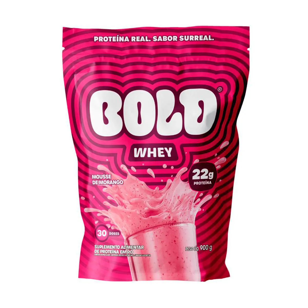 Bold Whey Mousse de Morango de 900g