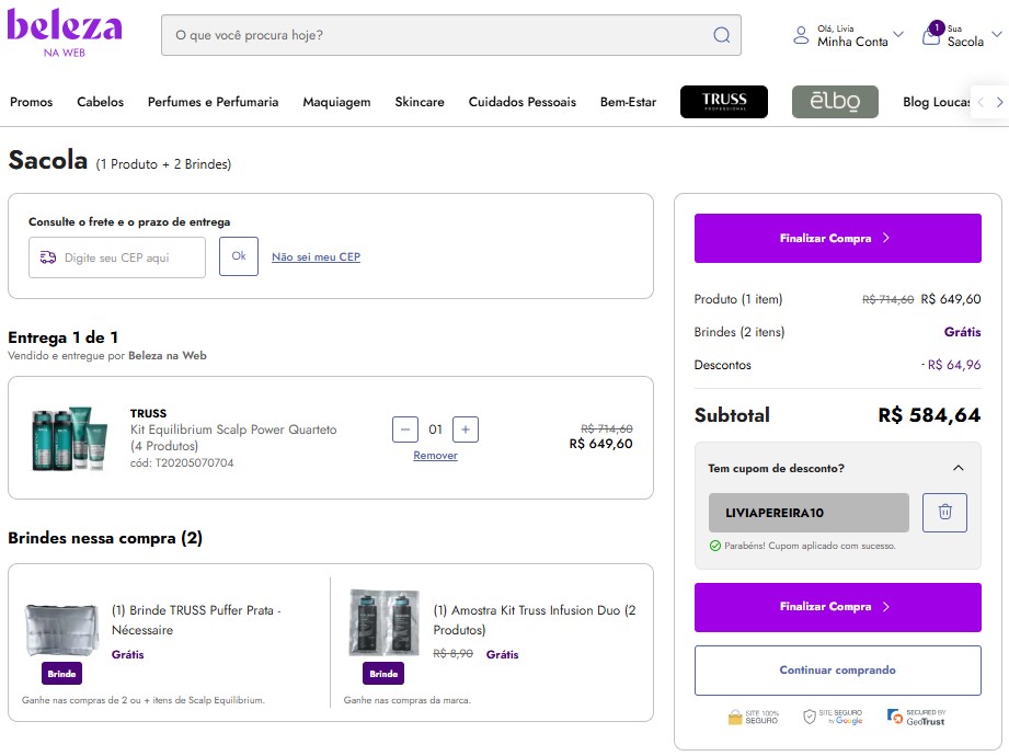 Equilibrium Scalp Truss