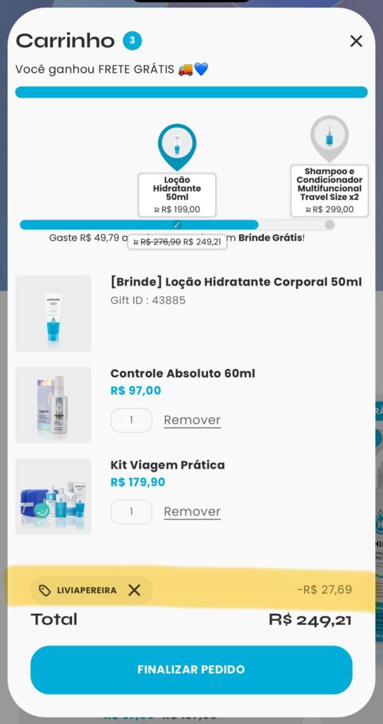 Cupom de desconto Hidratei