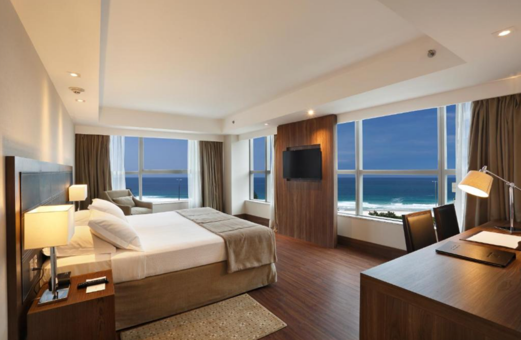 Hotel perto da praia na Barra da Tijuca