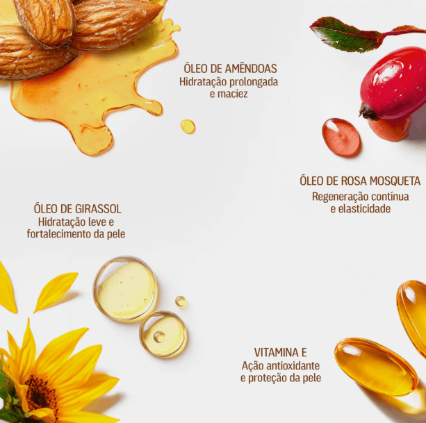 Ideal para massagear &aacute;reas propensas a estrias e manter a elasticidade da pele. 