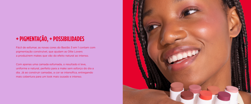 Compacto e funcional, o blush em bast&atilde;o &eacute; perfeito para retoques ao longo do dia. 