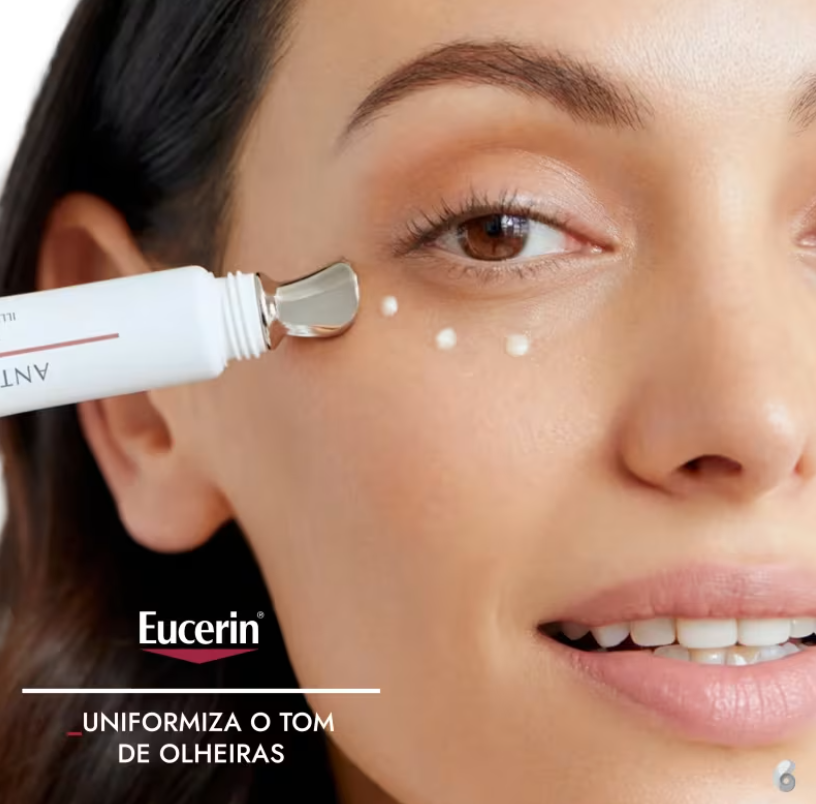 Cuidado para olhos que ajuda a suavizar olheiras escuras e uniformizar o tom da pele.