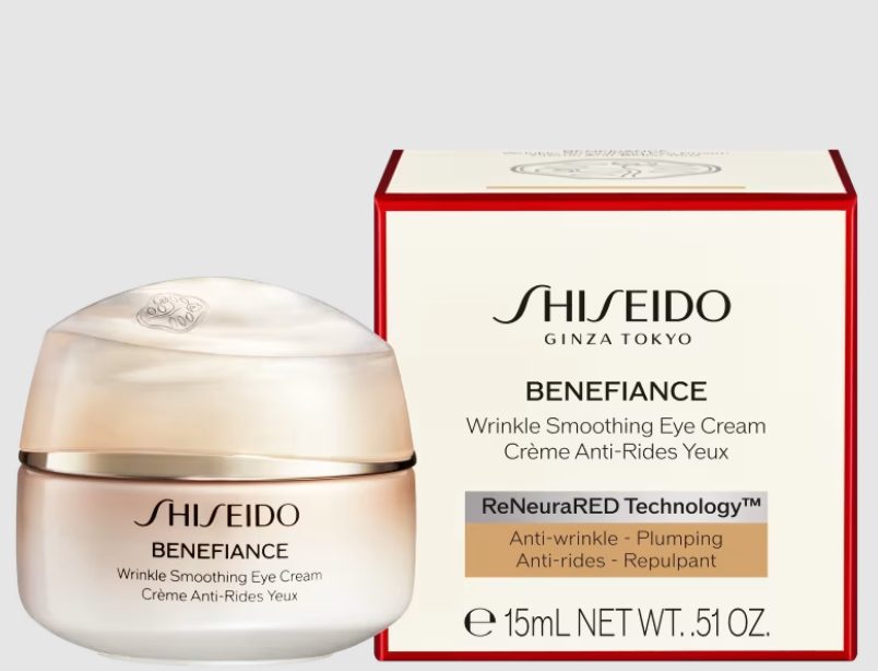 Tratamento nutritivo para a área dos olhos com foco em firmeza e redução de rugas.