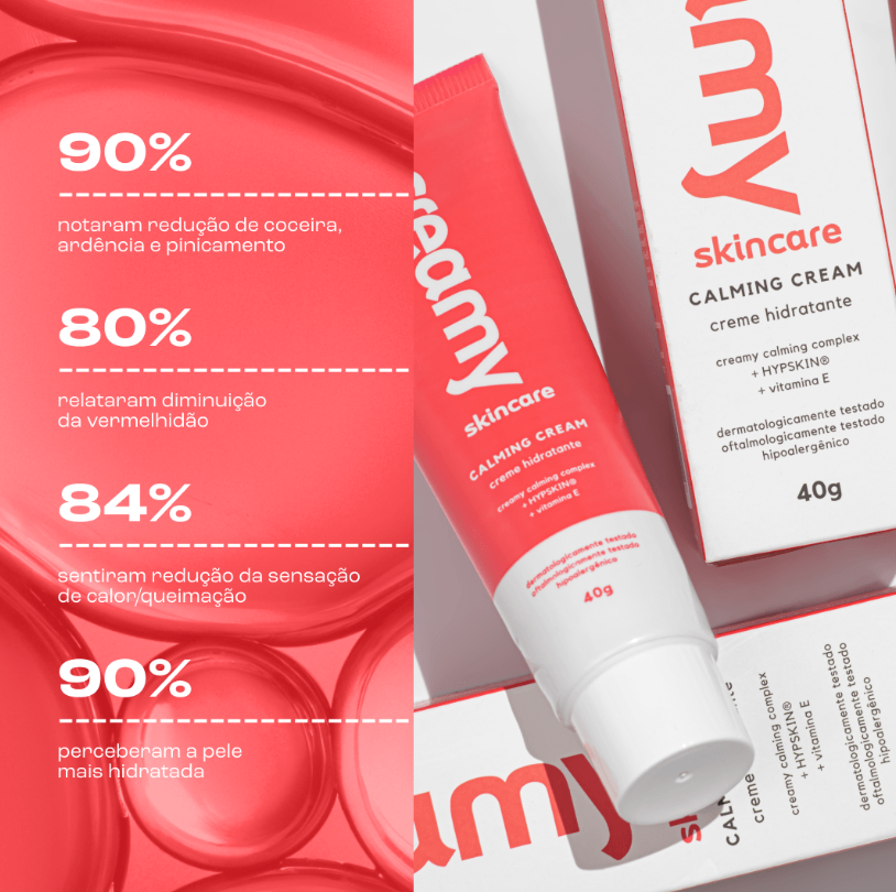 produtos Creamy para pele oleosa e seca