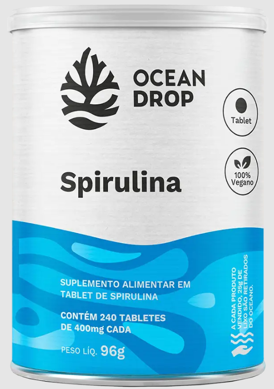 Spirulina ajuda no combate aos radicais livres, envelhecimento celular, saúde da pele e bem-estar cardiovascular.