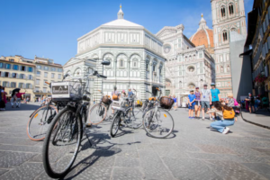tour de bicicleta por Florença, onde você conhecerá as principais atrações turísticas de uma forma confortável