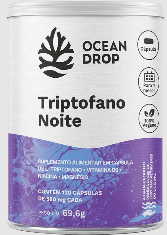O Triptofano Noite auxilia no relaxamento e na rotina do sono, ajudando a melhorar a qualidade do descanso e contribuindo para um sono reparador.