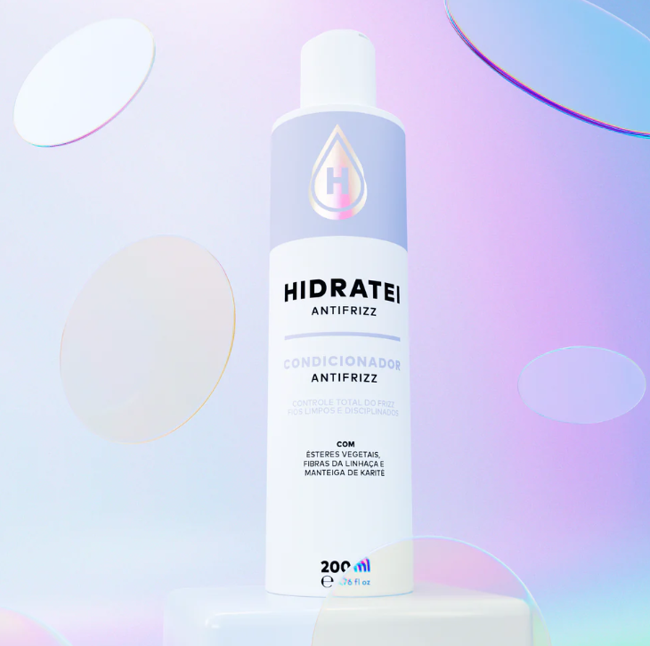 O Condicionador Antifrizz Hidratei ajuda a alinhar os fios, reduzir a eletricidade est&aacute;tica e promover mais maciez no dia a dia.