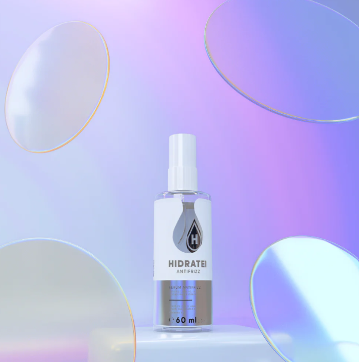 O S&eacute;rum Antifrizz Hidratei reduz o frizz, repara as pontas e proporciona brilho sem pesar nos cabelos. 