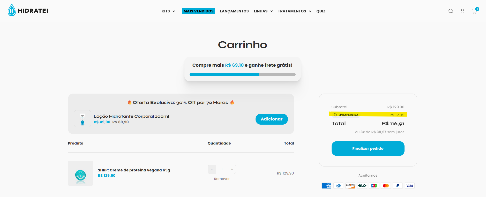 prote&iacute;na hidratei funciona